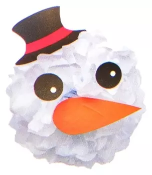 Набор для создания новогодней подвески из бумаги «Снеговичок»