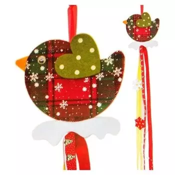 Набор для создания новогодней подвески «Птичка»