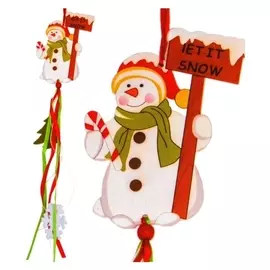 Набор для создания новогодней подвески «Снеговичок»