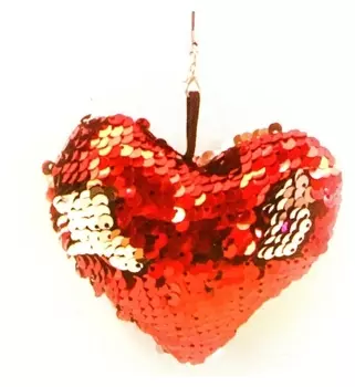 Набор для создания подвески из ткани «Сердечко», с пайетками