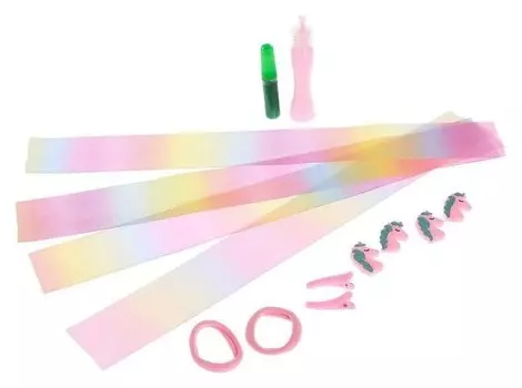 Набор для создания украшений "Art Fashion": резинки и заколки для волос с бантами, в пакете