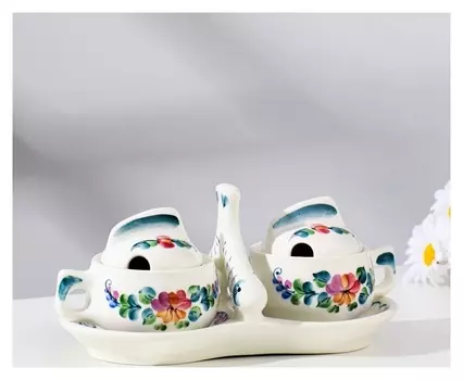 Набор для специй "Рыбный день", цветы, 1 сорт