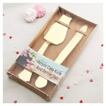 Набор для торта «Роскошь», 2 предмета: лопатка, нож