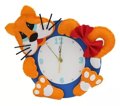 Набор для творчества часы «Рыжий кот»