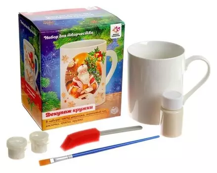 Набор для творчества «Декупаж кружки: новый год»