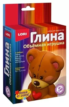 Набор для творчества игрушка из глины игрушечный мишка, пз/гл-002
