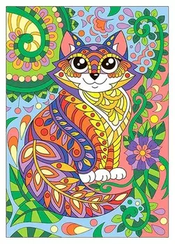 Набор для творчества картина по номерам котик, ркн-012