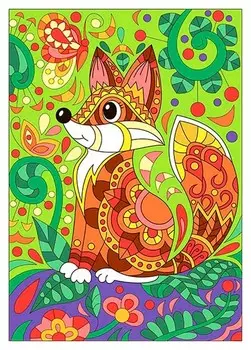 Набор для творчества картина по номерам лисичка, ркн-013