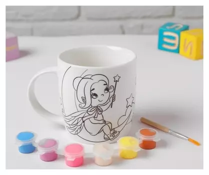 Набор для творчества. лунная роспись кружки «Самая милая» Фея 300 мл