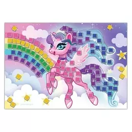 Набор для творчества. мягкая мозаика А5 «Летающий единорог»