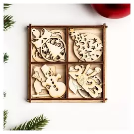 Набор для творчества "Новогодние украшения" 2023, 2х2 см