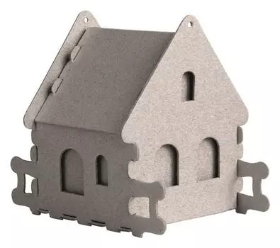 Набор для творчества сборный картон. домик для раскраш.,каменный,30010-507