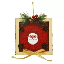 Набор для творчества - создай ёлочное украшение «Дед мороз в квадрате»