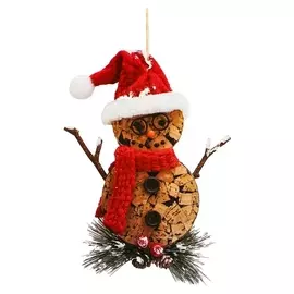 Набор для творчества - создай ёлочное украшение «Деревянный снеговичок»