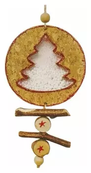 Набор для творчества - создай ёлочное украшение «Ёлочка со снегом»