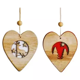 Набор для творчества - создай ёлочное украшение «Новогодние сердечки», набор 2 шт.