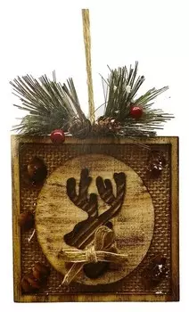 Набор для творчества - создай ёлочное украшение «Олень с шишечками»