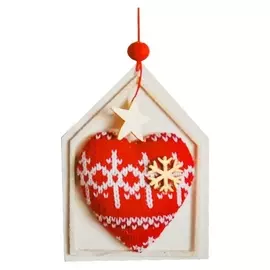 Набор для творчества - создай ёлочное украшение «Сердечко со снежинками»