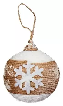 Набор для творчества - создай ёлочное украшение «Шар со снежинкой»