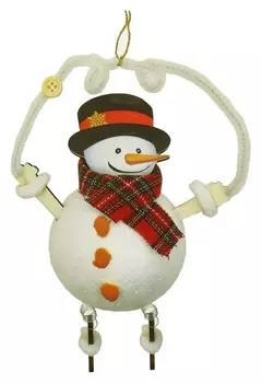 Набор для творчества - создай ёлочное украшение «Снеговичок на проволочке»