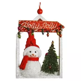 Набор для творчества - создай ёлочное украшение «Снеговик у ёлочки»