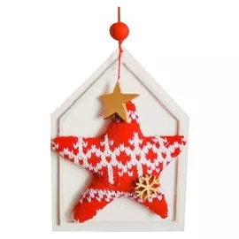 Набор для творчества - создай ёлочное украшение «Звёздочка со снежинками»