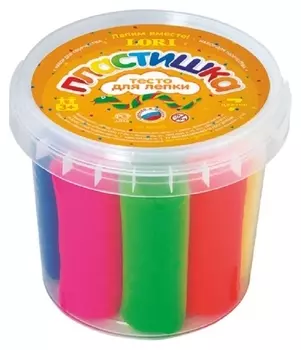 Набор для творчества тесто для лепки Lori пластишка, 7цв. по 24 гр,тдл-002