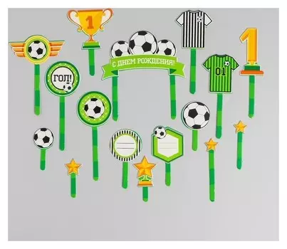 Набор для украшения торта «С Днём Рождения, футболист»