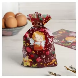 Набор для упаковки яиц «Счастья и любви», 2 предмета: термоплёнка, пакет