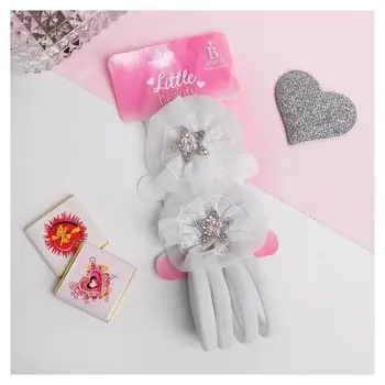 Набор для волос "Малышка" (2 зажима, 4 резинки) звёздочки