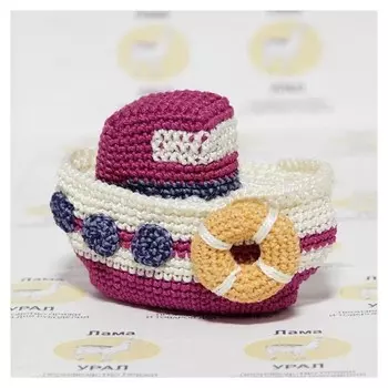 Набор для вязания игрушки "Катер бриз" 11х8 см