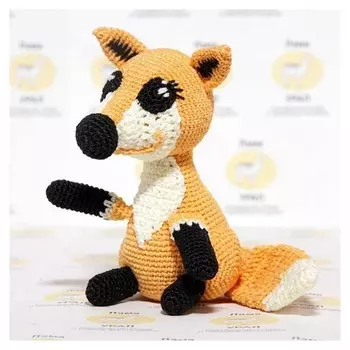 Набор для вязания игрушки "Лиса патрисия" 16х10 см