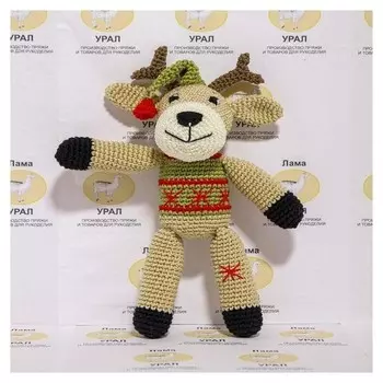 Набор для вязания игрушки "Олень север" 24х18 см