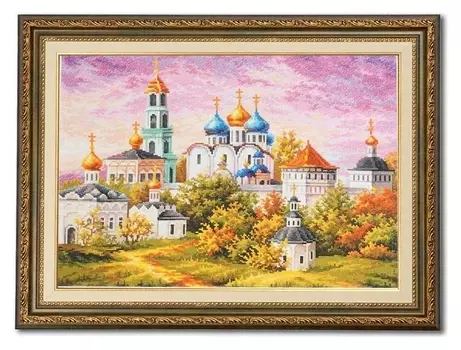 Набор для вышивания крестом «Троице-сергиева лавра» 40 × 30 см