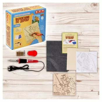 Набор для выжигания и росписи по дереву "Самому храброму"