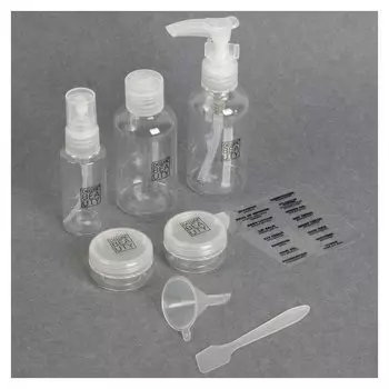 Набор дорожный 7 предметов с наклейками в чехле