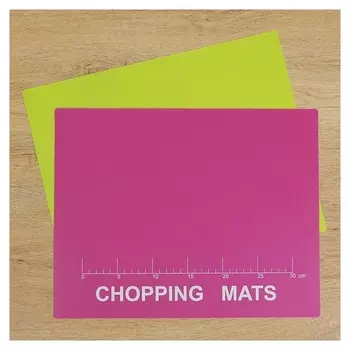 Набор досок разделочных гибких с разлиновкой 37×30 см, 2 шт