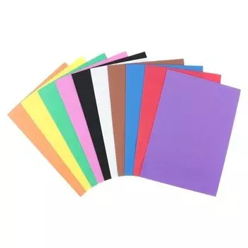 Набор фоамирана 10 "Интенсивных цветов", 1 мм, 10 шт, А4