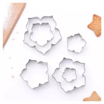 Набор форм для вырезания «Лепестки петуньи», 7,5×7 см, 6 шт