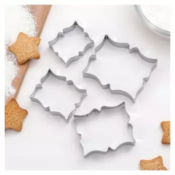 Набор форм для вырезания печенья «Рамка для пожелания», 4 шт