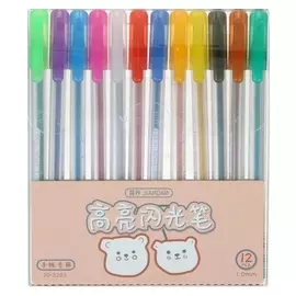 Набор гелевых ручек 12 цветов в блистере