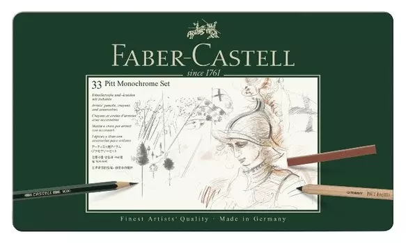 Набор художественных изделий Faber-castell Pitt Monochrome,33 предм, 112977