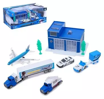 Набор игровой Аэропорт с машинами Alloy Model Series