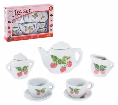 Набор игрушечной керамической посуды Ягодный вкус, 7 предметов