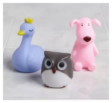 Набор игрушек для купания «Давай дружить», 3 шт