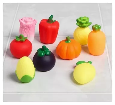 Набор игрушек для купания Овощной набор 9 шт