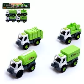 Набор инерционных машин «Спецслужбы», 4 штуки