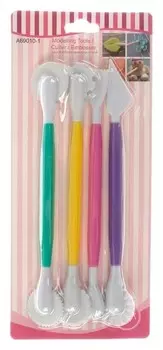 Набор инструментов 4 штуки для лепки из глины, пластилина, пластики