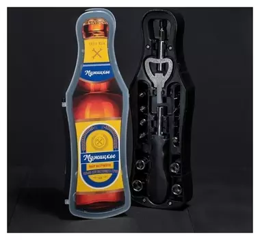 Набор инструментов в бутылке "True Man"