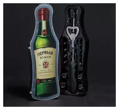 Набор инструментов в бутылке "True Man"